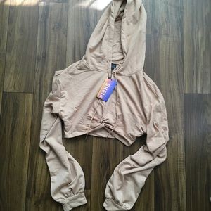 SHEIN Cropped Hoodie Sweater